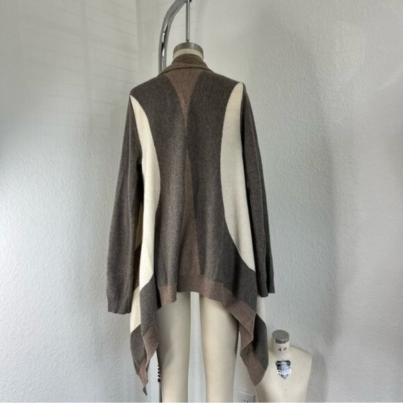 Quinn Cashmere Striped Cardigan Wrap - Picture 4 of 8